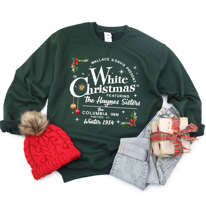 Kringle Krate Christmas Store White Christmas Adult Crewneck Sweatshirt