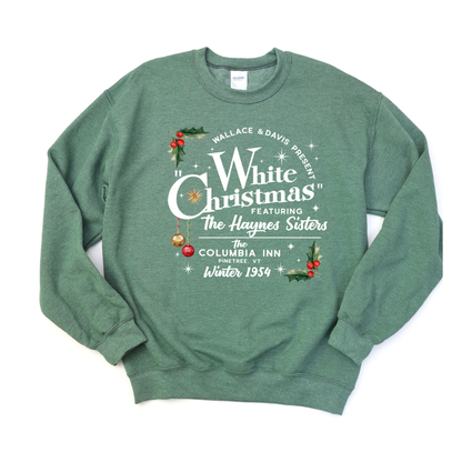 Kringle Krate Christmas Store White Christmas Adult Crewneck Sweatshirt