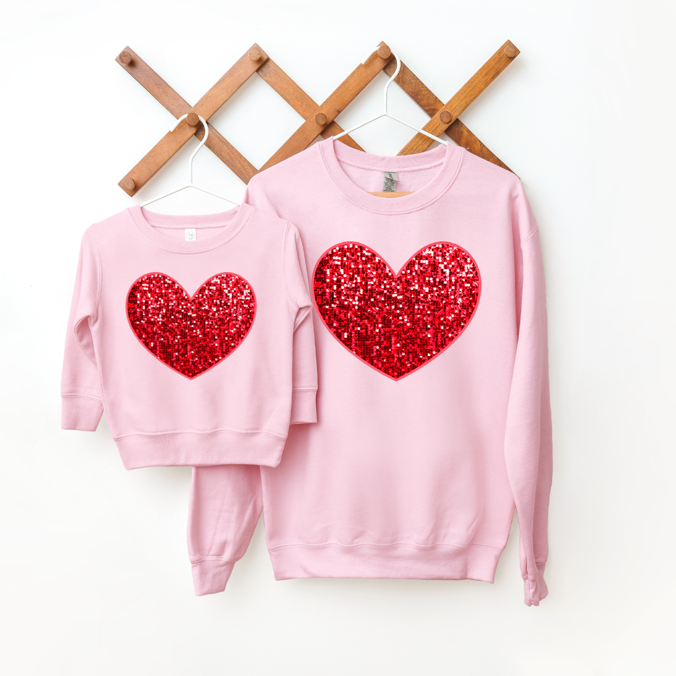 Sequin best sale heart sweatshirt