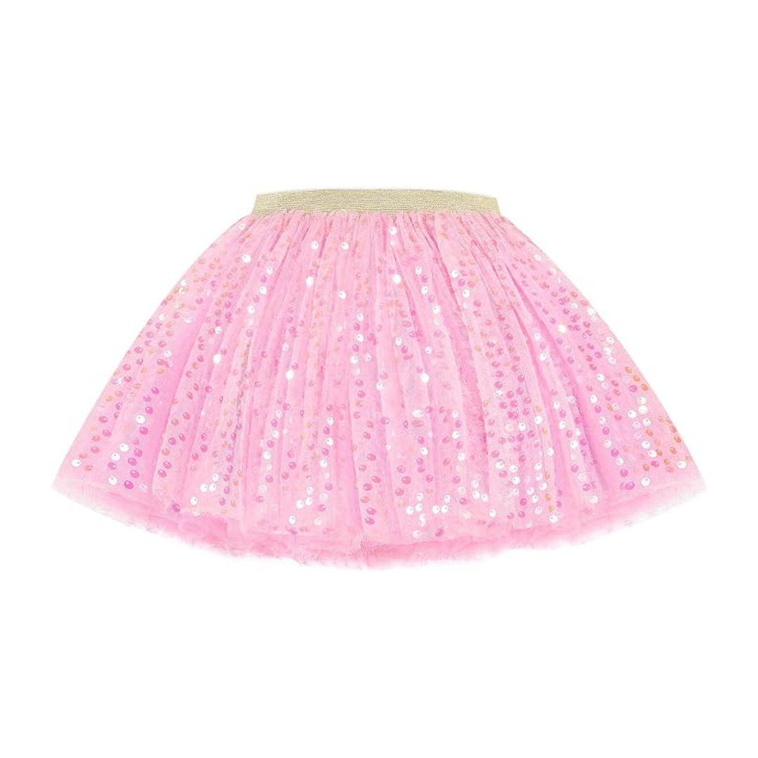 Pink Sequin Tutu Skirt for Girls