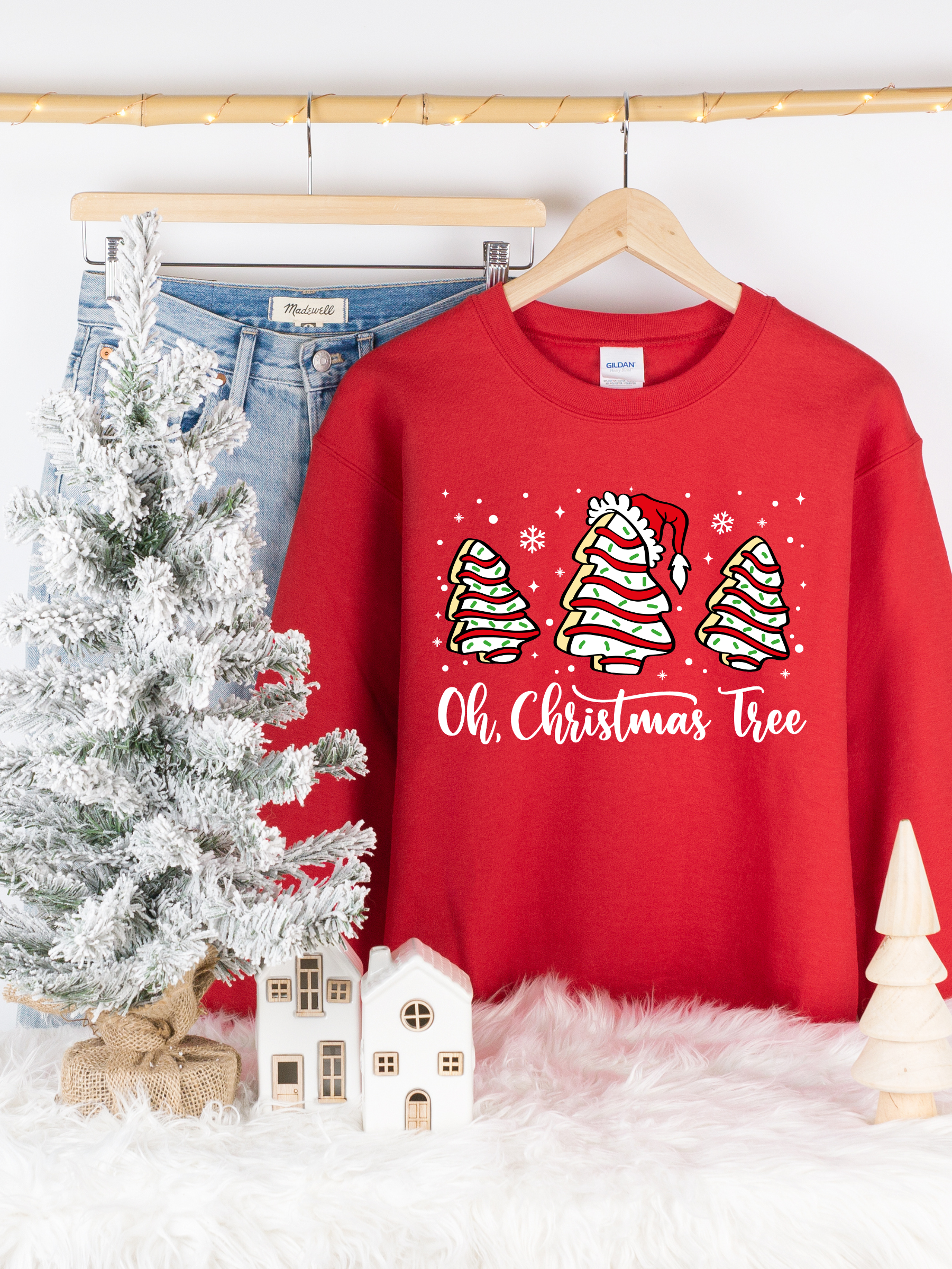 Kringle Krate Christmas Store Christmas Tree Cakes Crewneck Sweatshirt