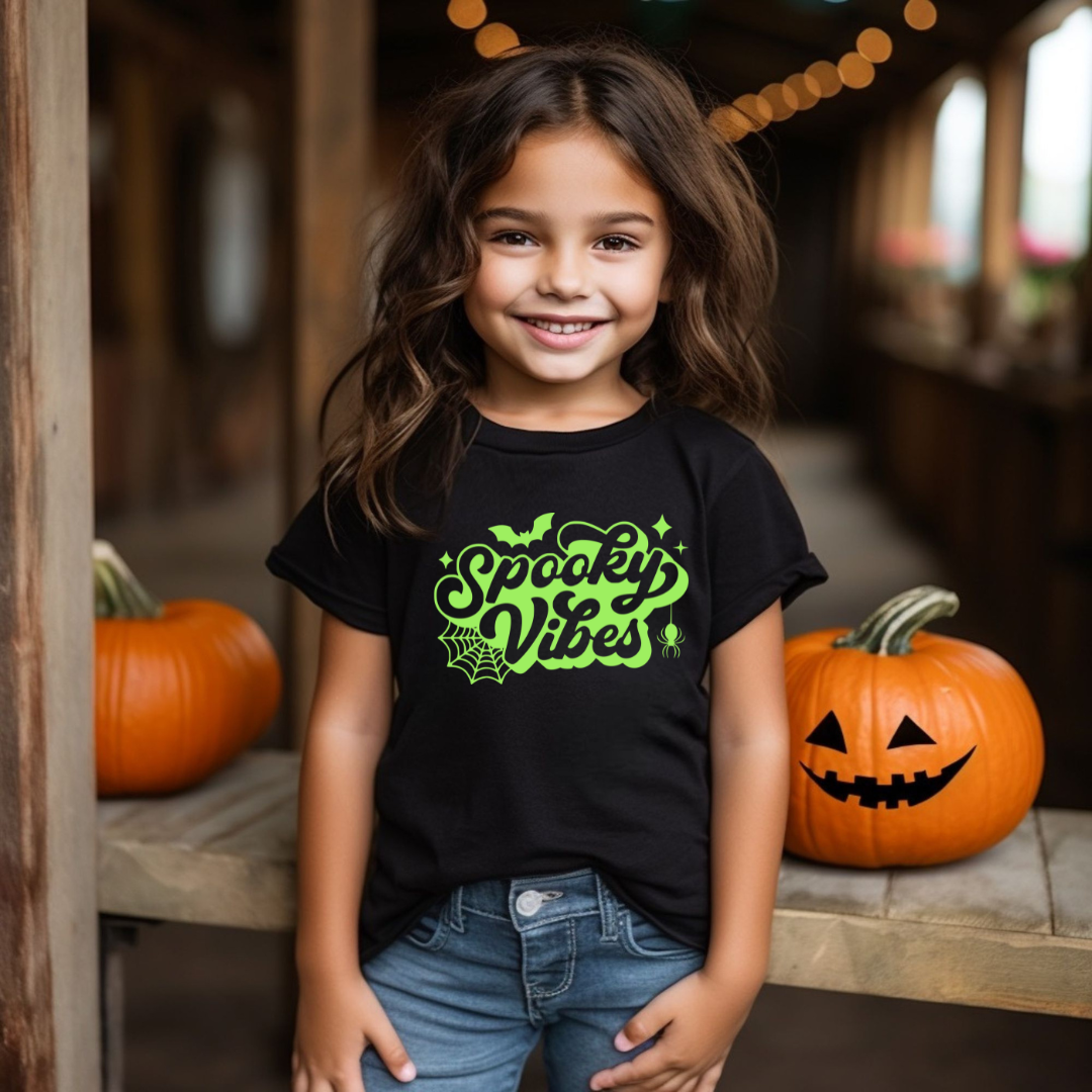 Kringle Krate Christmas Store Spooky Vibes Glow in the Dark T-Shirt